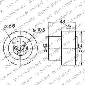 Delphi KDB158 - Kit cinghie dentate www.autoricambi360.it