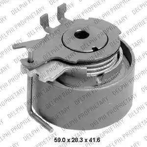 Delphi KDB321 - Rullo tenditore, Cinghia dentata www.autoricambi360.it