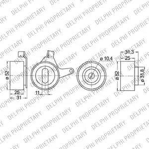 Delphi KDB247 - Kit cinghie dentate www.autoricambi360.it