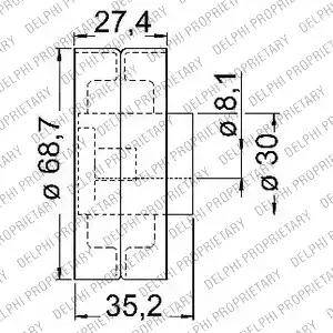 Delphi KDB203 - Kit cinghie dentate www.autoricambi360.it