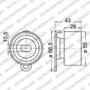 Delphi KDB238 - Kit cinghie dentate www.autoricambi360.it