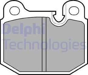 Delphi LP161 - Kit pastiglie freno, Freno a disco www.autoricambi360.it