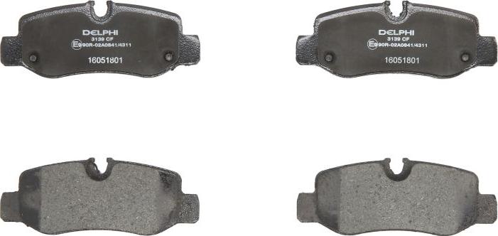 Delphi LP3139 - Kit pastiglie freno, Freno a disco www.autoricambi360.it
