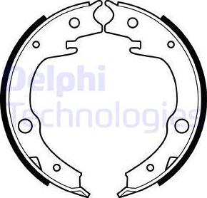 Delphi LS1994 - Kit ganasce, Freno stazionamento www.autoricambi360.it