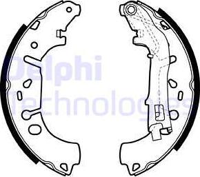 Delphi LS1981 - Kit ganasce freno www.autoricambi360.it