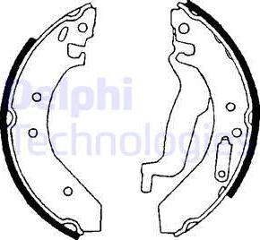 Delphi LS1645 - Kit ganasce freno www.autoricambi360.it