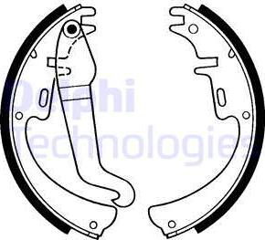 Delphi LS1144 - Kit ganasce freno www.autoricambi360.it