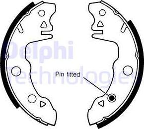 Delphi LS1394 - Kit ganasce freno www.autoricambi360.it