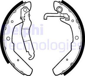 Delphi LS1301 - Kit ganasce freno www.autoricambi360.it
