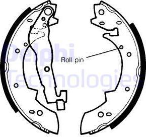 Delphi LS1233 - Kit ganasce freno www.autoricambi360.it