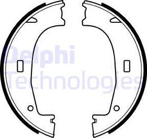 Delphi LS1704 - Kit ganasce, Freno stazionamento www.autoricambi360.it
