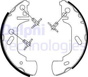 Delphi LS1701 - Kit ganasce freno www.autoricambi360.it