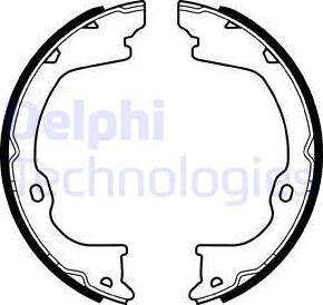 Delphi LS2055 - Kit ganasce, Freno stazionamento www.autoricambi360.it