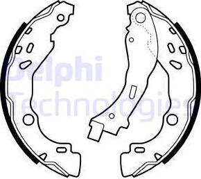 Delphi LS2066 - Kit ganasce freno www.autoricambi360.it
