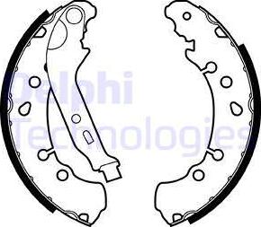 Delphi LS2021 - Kit ganasce freno www.autoricambi360.it