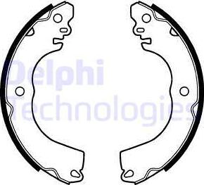 Delphi LS2104 - Kit ganasce freno www.autoricambi360.it