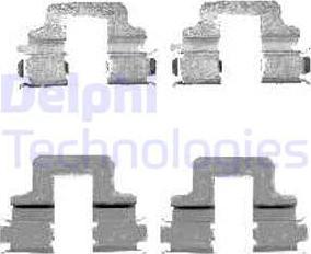 Delphi LX0480 - Kit accessori, Pastiglia freno www.autoricambi360.it