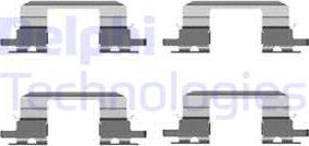Delphi LX0431 - Kit accessori, Pastiglia freno www.autoricambi360.it