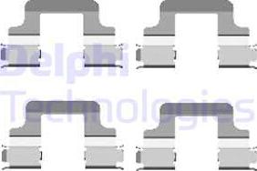 Delphi LX0437 - Kit accessori, Pastiglia freno www.autoricambi360.it