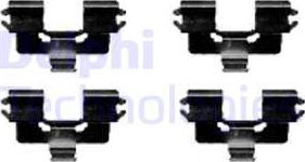 Delphi LX0422 - Kit accessori, Pastiglia freno www.autoricambi360.it