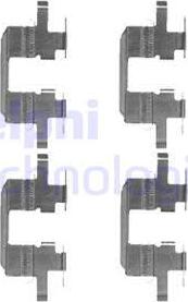 Delphi LX0472 - Kit accessori, Pastiglia freno www.autoricambi360.it