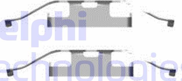 Delphi LX0596 - Kit accessori, Pastiglia freno www.autoricambi360.it