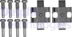 Delphi LX0543 - Kit accessori, Pastiglia freno www.autoricambi360.it