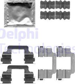 Delphi LX0509 - Kit accessori, Pastiglia freno www.autoricambi360.it