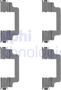 Delphi LX0505 - Kit accessori, Pastiglia freno www.autoricambi360.it