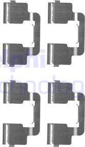Delphi LX0506 - Kit accessori, Pastiglia freno www.autoricambi360.it