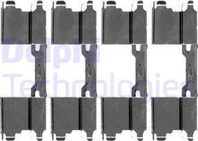 Delphi LX0502 - Kit accessori, Pastiglia freno www.autoricambi360.it