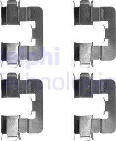 Delphi LX0539 - Kit accessori, Pastiglia freno www.autoricambi360.it