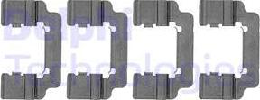 Delphi LX0533 - Kit accessori, Pastiglia freno www.autoricambi360.it