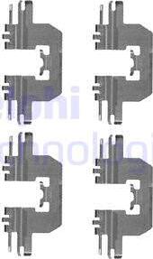 Delphi LX0524 - Kit accessori, Pastiglia freno www.autoricambi360.it