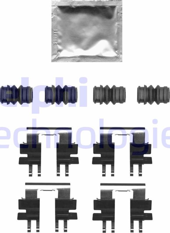 Delphi LX0695 - Kit accessori, Pastiglia freno www.autoricambi360.it
