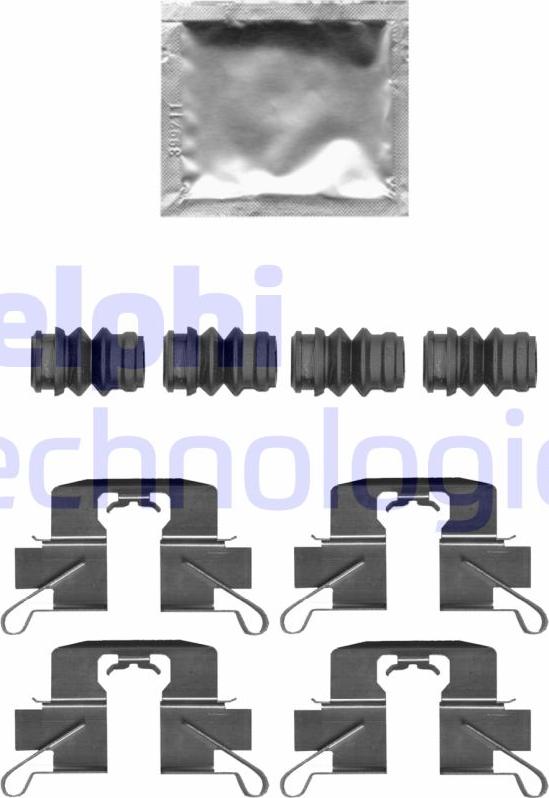 Delphi LX0696 - Kit accessori, Pastiglia freno www.autoricambi360.it