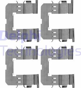 Delphi LX0647 - Kit accessori, Pastiglia freno www.autoricambi360.it