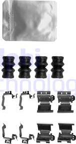 Delphi LX0657 - Kit accessori, Pastiglia freno www.autoricambi360.it