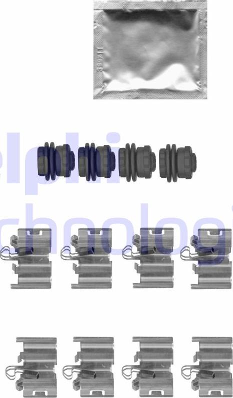 Delphi LX0668 - Kit accessori, Pastiglia freno www.autoricambi360.it