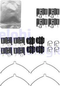 Delphi LX0609 - Kit accessori, Pastiglia freno www.autoricambi360.it