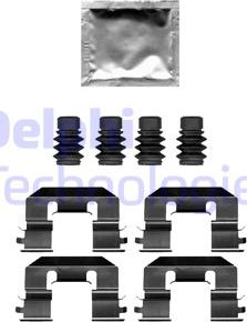 Delphi LX0689 - Kit accessori, Pastiglia freno www.autoricambi360.it