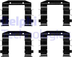 Delphi LX0688 - Kit accessori, Pastiglia freno www.autoricambi360.it