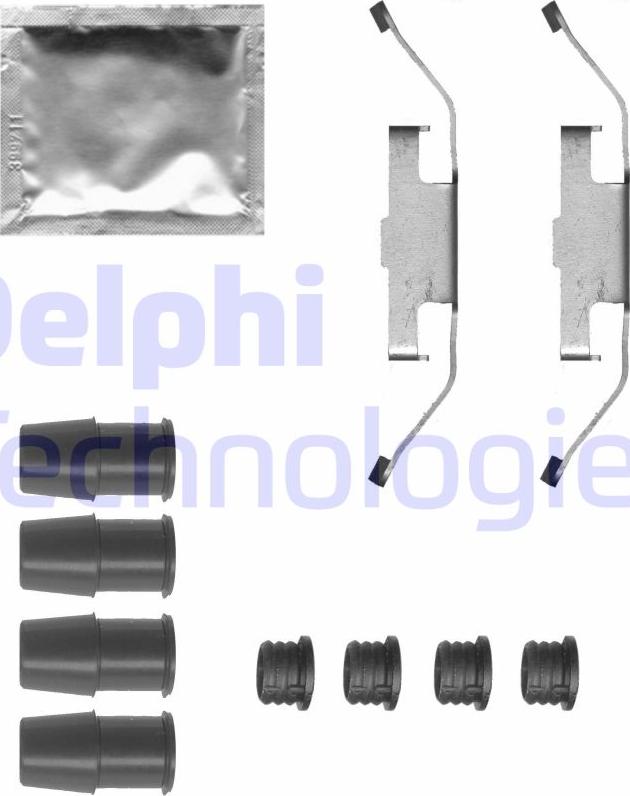 Delphi LX0683 - Kit accessori, Pastiglia freno www.autoricambi360.it