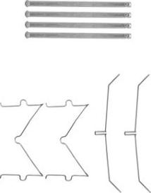 Delphi LX0627 - Kit accessori, Pastiglia freno www.autoricambi360.it
