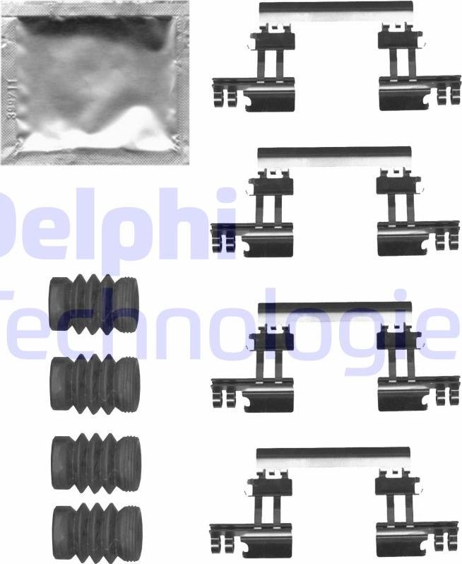 Delphi LX0679 - Kit accessori, Pastiglia freno www.autoricambi360.it