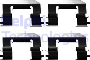 Delphi LX0675 - Kit accessori, Pastiglia freno www.autoricambi360.it