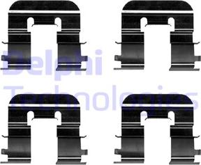 Delphi LX0676 - Kit accessori, Pastiglia freno www.autoricambi360.it