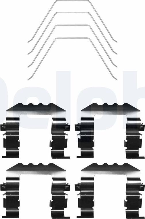 Delphi LX0670 - Kit accessori, Pastiglia freno www.autoricambi360.it