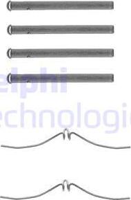 Delphi LX0091 - Kit accessori, Pastiglia freno www.autoricambi360.it