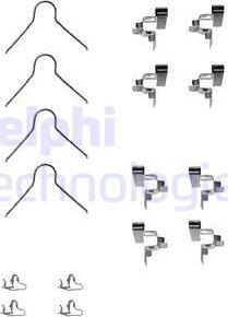 Delphi LX0062 - Kit accessori, Pastiglia freno www.autoricambi360.it